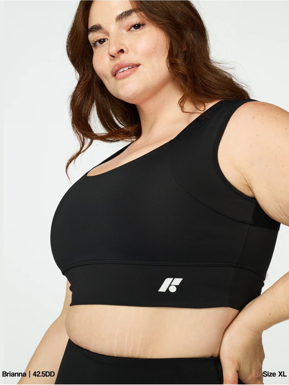 Forme Power Seamless Support Sports Bra in Black - Size XXL
